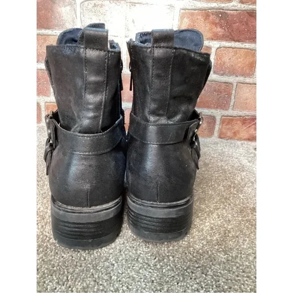 torrid Black Studded Buckle Ankle Boots - Picture 4 of 5